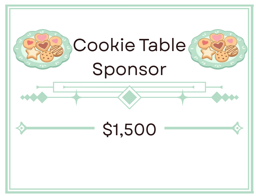 Cookie Table sponsorship opportunity
